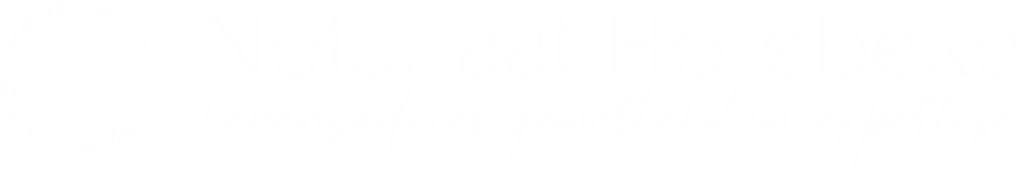 Logo Notariaat Horebeke wit